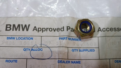 Bmw self locking hex - hex, nut