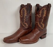 Justin Exotic Pin Quill Ostrich Cowboy Boots 9 D Cutter Toe USA Made