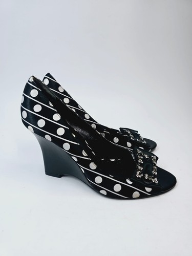 Dune black polka - dune, wedge