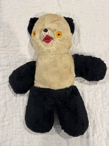 Vintage panda teddy bear 1950s - teddy,
