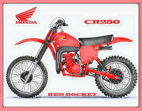 Honda 250 motocross metal - motocross,
