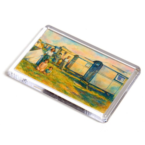 Fridge magnet caravan sea - fridge,