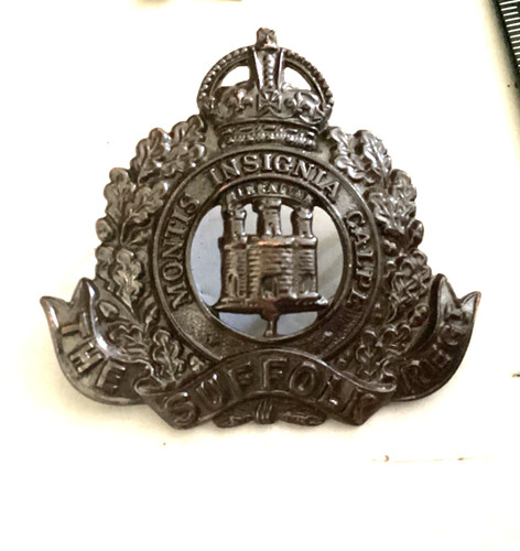 Suffolk regiment military cap - military,