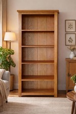Oak large bookcase - oak, –