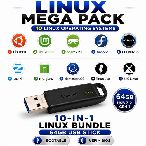 Linux mega pack in 1 - pack,