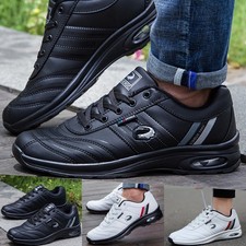 Mens Sport Golf Shoes Waterproof Breathable Lightweight Casual Non-slip Shoes UK