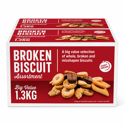 Broken biscuit assortment - biscuit, box