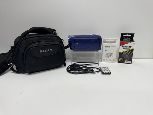 Sony handycam blue camcorder - sony,