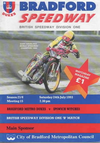 Bradford speedway programme - bradford,