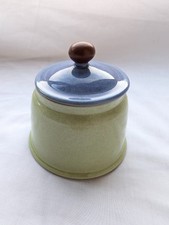 Denby Juice (Green/Blue) Covered Sugar Bowl Excellent