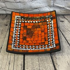 25cm orange square mosaic - 25cm,