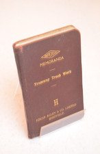 Tramway Booklet Tramway Track Work Edgar Allen & Co Sheffield Jan. 1921