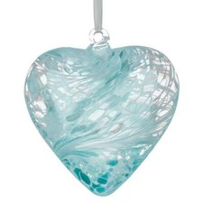 Sienna glass heart hanging - glass,