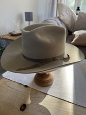 Western Hat Beige Fur Felt Size 57