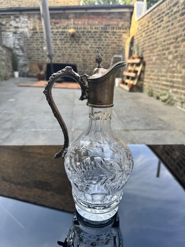 Claret jug with silver - claret,
