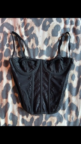 Black corset lace - corset,