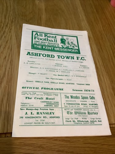 Ashford town folkestone - ashford, v