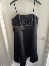 Autograph M&S Occasion Black Fitted Dress Size 14 Pearl Xmas Christmas party