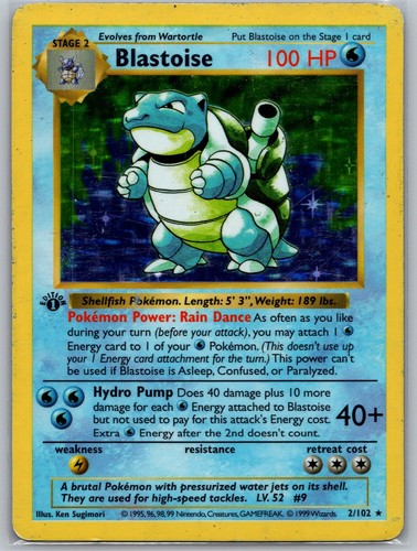 Blastoise 102 holo - blastoise,