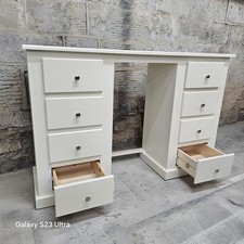 Aylesbury large 140 Cm white dressing table with drawers