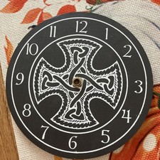 Genuine Welsh Slate Wall Clock For Repair. No Clock Mechanism