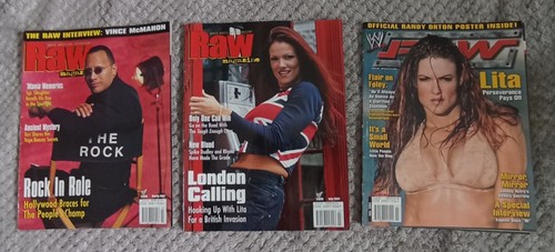 Wwe raw magazine bundle - wwe, 3x