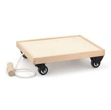 Wooden cart toy for bricks and