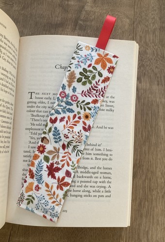 Handmade fabric bookmark - handmade,