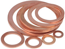 Metric Copper Sealing Washers Flat Seal Gasket Rings Form A - All Sizes M5 - M35