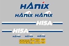 Hanix H15A  Mini Digger Decal