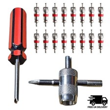 Tyre Valve Core Insert & Tools - Tire Schrader Car Bike Motorcycle Quad Truck