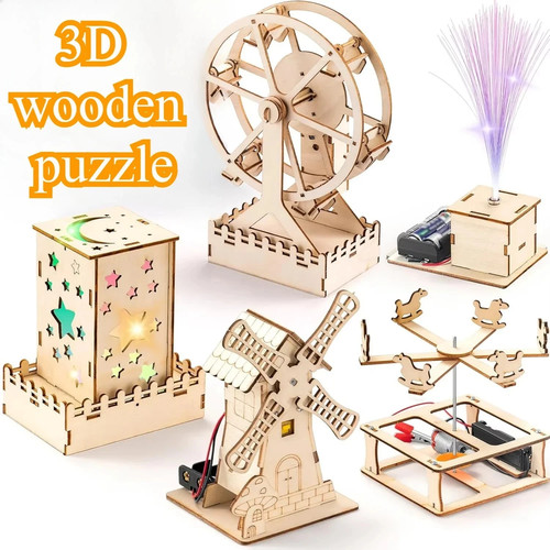 Diy science wooden craft - 3d,
