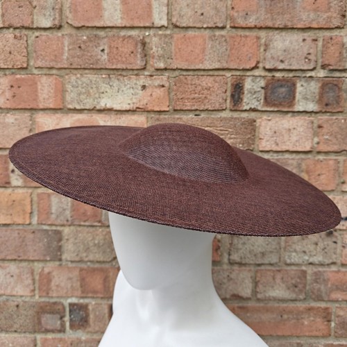 Dark brown large wide brim - dark,