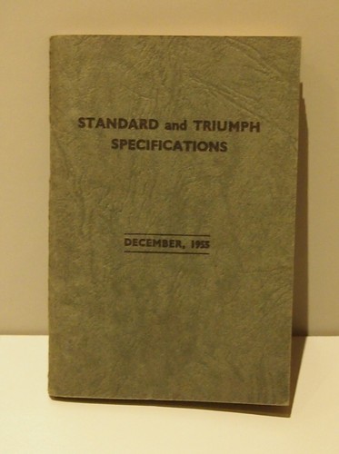 1955 specification book - 1955, for