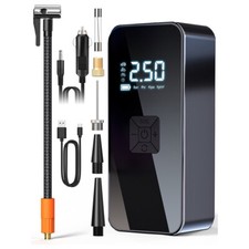 Cordless Digital Car Tyre Inflator Portable Air Compressor Pump USB Rechargeable