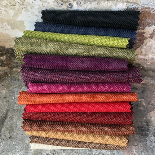 Linen effect upholstery fabric - effect,