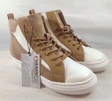 Heavenly Feet Boots Vegan Hi-top  Shoes Bronze White Women's Size 6 