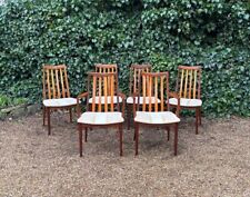 VINTAGE 1960'S G PLAN TEAK DINING CHAIRS INC TWO CARVER CHAIRS X 6