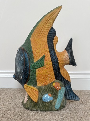 Large hand painted - , vintage