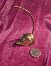 Vintage Brass Mouse Letter