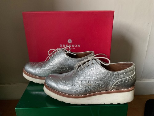 Grenson emily silver leather - silver,