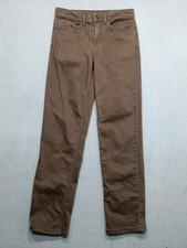 Tu Jeans Men's Straight  Size 30 Brown Stretch Denim 31" Inside Leg Mid-Rise