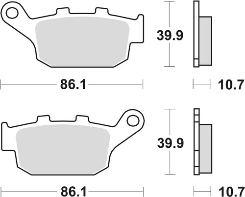 Trw brake pads mcb 585 - brake,