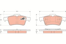 Rear TRW-OE GDB1469 Brake Pad