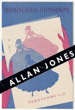 1950 Birmingham Hippodrome Theatre variety programme Allan Jones & ventriloquist