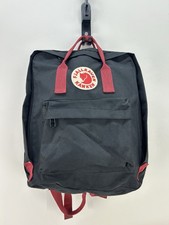 Fjallraven Kanken Black and Red Backpack Rucksack Great Condition Unisex