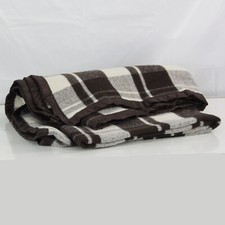 Genuine Surplus Romanian Army Military Blanket 70% Wool Check (3250)