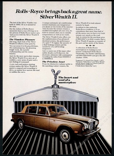 1977 rolls royce silver - royce, wraith