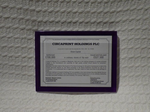 Vintage circaprint stock share - vintage,