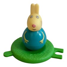 Rebecca Rabbit Weeble Peppa Pig Rare Figure With Base Hasbro 2013 Weebles 